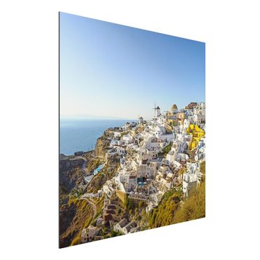 Stampa su alluminio - Oia a Santorini