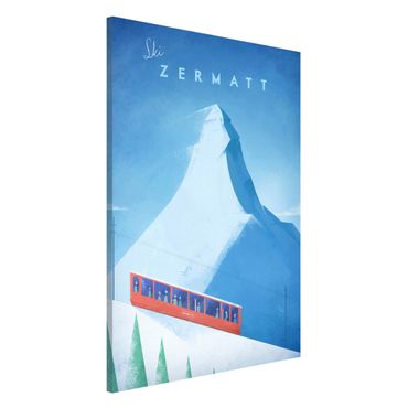 Lavagna magnetica - Poster di viaggio - Zermatt - Formato verticale 2:3