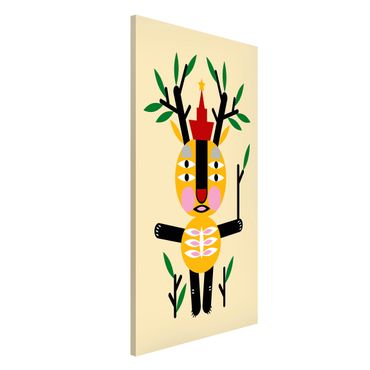 Lavagna magnetica - Collage Ethno mostro - Deer - Formato verticale 4:3