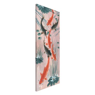 Lavagna magnetica - Asian Art Kois Nello Stagno I - Panorama formato verticale