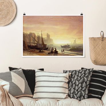 Poster - Albert Bierstadt - Fishing Fleet - Orizzontale 2:3