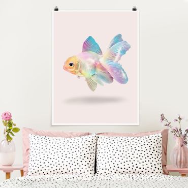 Poster - Pesce In Pastel - Verticale 4:3