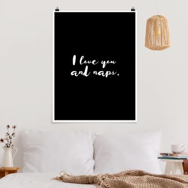 Poster - I Love You. e Naps - Verticale 4:3