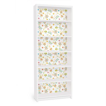 Carta adesiva per mobili IKEA - Billy Libreria - Butterfly illustrations