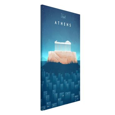 Lavagna magnetica - Poster di viaggio - Atene - Formato verticale 4:3
