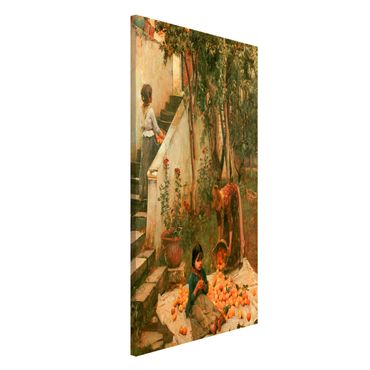 Lavagna magnetica - John William Waterhouse - The Orange Pickers - Formato verticale 4:3