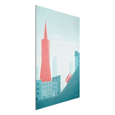 Stampa su alluminio - Poster Travel - San Francisco - Verticale 3:2