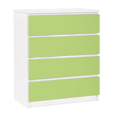 Carta adesiva per mobili IKEA - Malm Cassettiera 4xCassetti - Colour Spring Green