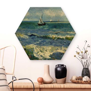 Esagono in legno - Vincent Van Gogh - Seascape