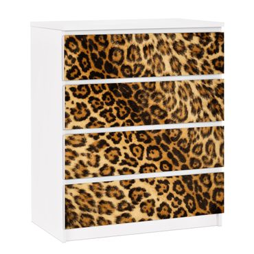 Carta adesiva per mobili IKEA - Malm Cassettiera 4xCassetti - Jaguar Skin