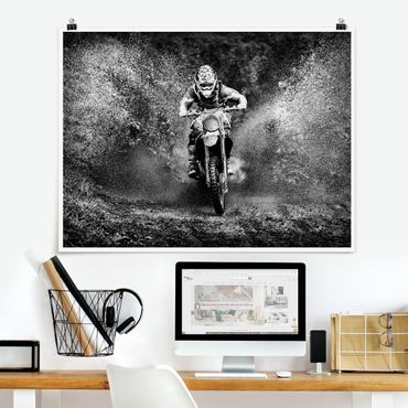 Poster - Motocross Nel Fango - Orizzontale 3:4