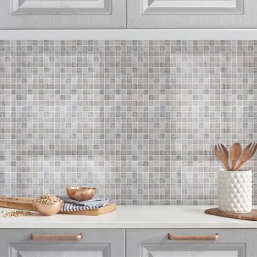 Rivestimento cucina - Mosaici effetto marmo