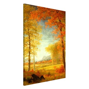 Lavagna magnetica - Albert Bierstadt - Autunno in Oneida County, New York - Formato verticale 2:3