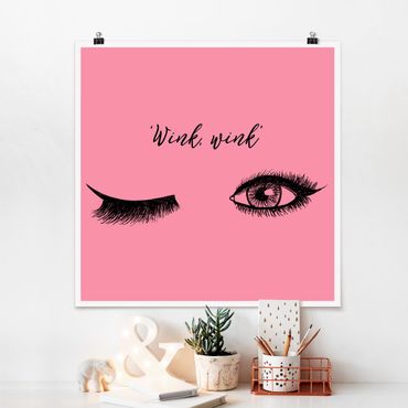 Poster - Ciglia Chat - Wink - Quadrato 1:1