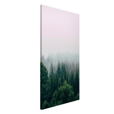 Lavagna magnetica - Foresta nella nebbia del crepuscolo