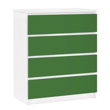 Carta adesiva per mobili IKEA - Malm Cassettiera 4xCassetti - Colour Dark Green