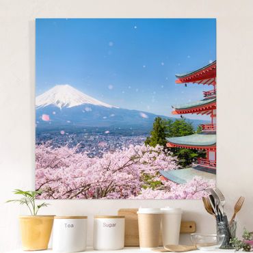 Stampa su tela - Chureito Pagode e monte Fuji