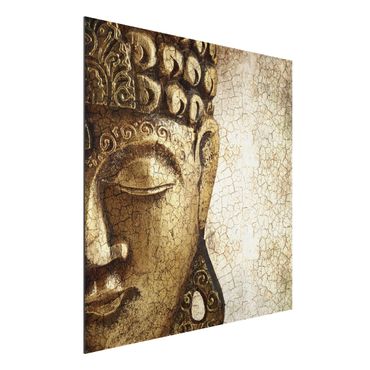 Quadro in alluminio - Vintage Buddha