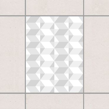 Adesivo per piastrelle - Grey tile pattern 25cm x 20cm
