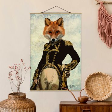 Foto su tessuto da parete con bastone - Ritratto Animal - Fox Admiral - Verticale 3:2