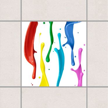 Adesivo per piastrelle - Colour splash 25cm x 20cm