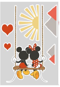 Adesivo murale per bambini  - Mickey Swing