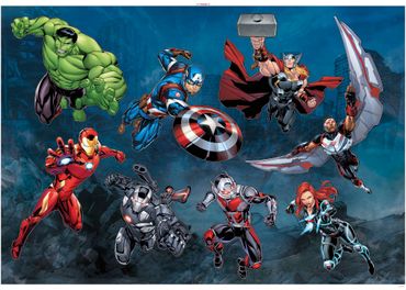 Adesivo murale per bambini  - Avengers Action