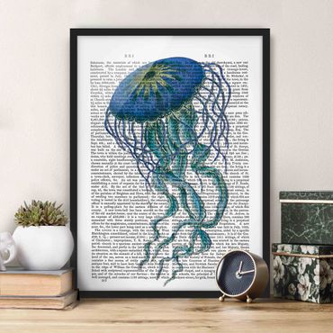 Poster con cornice - Lettura Animal - Medusa - Verticale 4:3