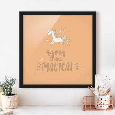 Poster con cornice - Sei magico Unicorno