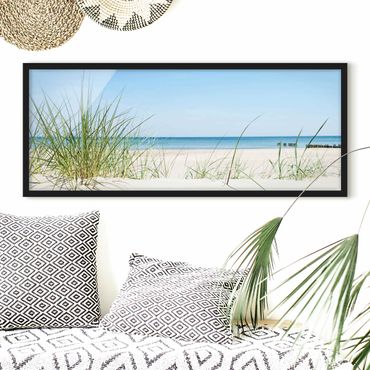 Poster con cornice - Costa Del Mar Baltico - Panorama formato orizzontale
