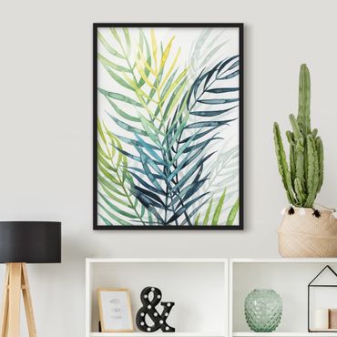 Poster con cornice - vegetazione tropicale - Palme