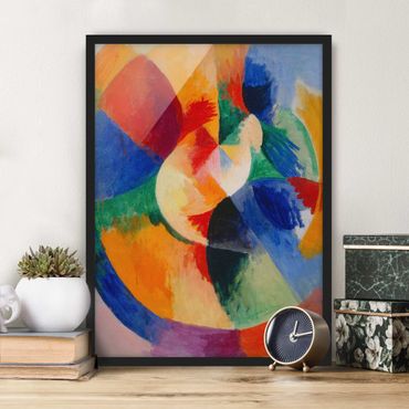 Poster con cornice - Robert Delaunay - Circular Shapes, Sun - Verticale 4:3