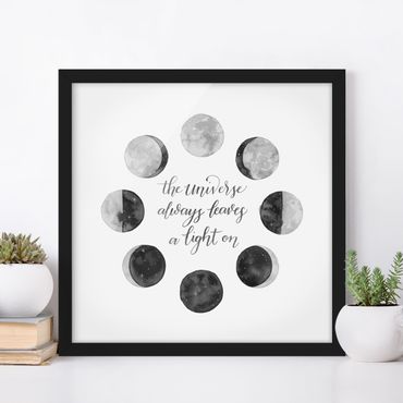 Poster con cornice - Ode To The Moon - Universe - Quadrato 1:1