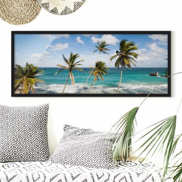 Poster con cornice - Spiaggia Di Barbados - Panorama formato orizzontale
