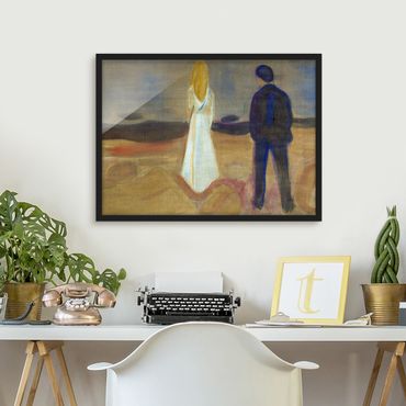 Poster con cornice - Edvard Munch - Two People - Orizzontale 3:4