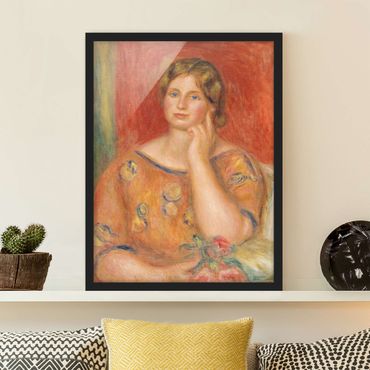 Poster con cornice - Auguste Renoir - Mrs. Osthaus - Verticale 4:3