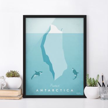 Poster con cornice - Poster di viaggio - Antartide - Verticale 4:3