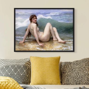 Poster con cornice - William Adolphe Bouguereau - The Wave - Orizzontale 3:4