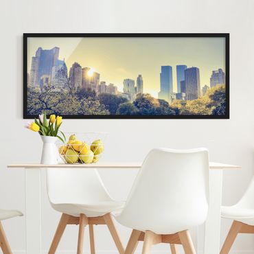 Poster con cornice - Peaceful Central Park - Panorama formato orizzontale