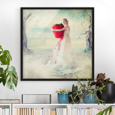 Poster con cornice - Strawberry Princess - Quadrato 1:1