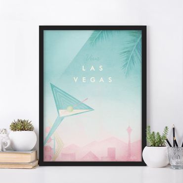 Poster con cornice - Poster Viaggi - Viva Las Vegas - Verticale 4:3