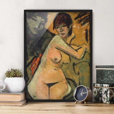 Poster con cornice - Otto Mueller - Lovers - Verticale 4:3
