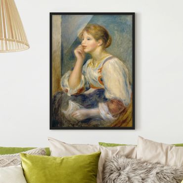 Poster con cornice - Auguste Renoir - Woman With A Letter - Verticale 4:3