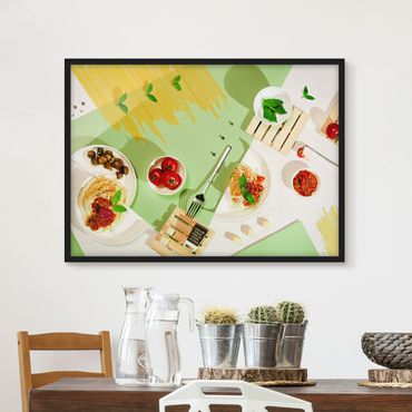 Poster con cornice - Geometry In The Kitchen - Orizzontale 3:4
