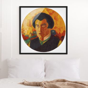 Poster con cornice - Kasimir Malevich - Self-Portrait - Quadrato 1:1