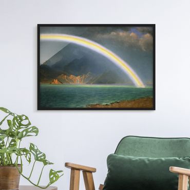Poster con cornice - Albert Bierstadt - Rainbow Over Jenny Lake - Orizzontale 3:4