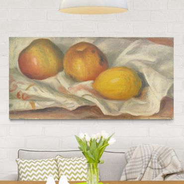 Stampa su tela - Auguste Renoir - Due Mele e Limone - Orizzontale 2:1