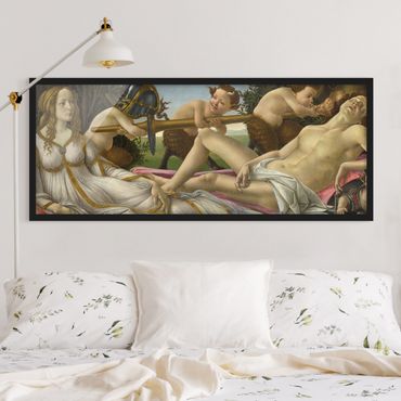 Poster con cornice - Sandro Botticelli - Venere E Marte - Panorama formato orizzontale