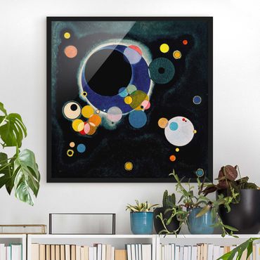 Poster con cornice - Wassily Kandinsky - Sketch Circles - Quadrato 1:1