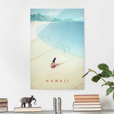 Quadro in vetro - Poster Viaggi - Hawaii - Verticale 3:2